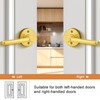 Probrico Gold Dummy Door Handles Interior French Door Handle Lever