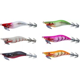 Yo-Zuri Squid Jig Egi Aurie-Q "RS" Sinking 2 1/4 inch Squid Jig - Squiding Lure - Luminous Red Head
