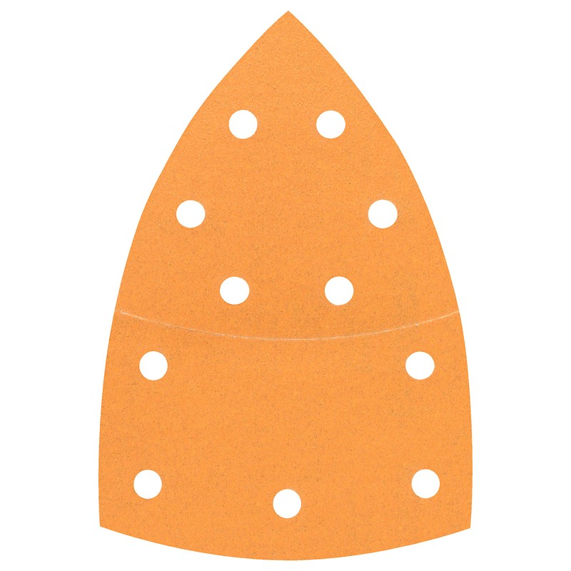 Bosch 2608607404 Paint Velcro 11 hole200x105x10 G120, Orange