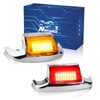 NTHREEAUTO 2PCS Front Rear Fender Light LED Fender Tip Tail