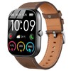 SUGARJAR Bands Compatible with IDW13/IDW16/IDW19/IDW21/IDW25/IDW26 Smart Watch Band,22mm Leather Bands