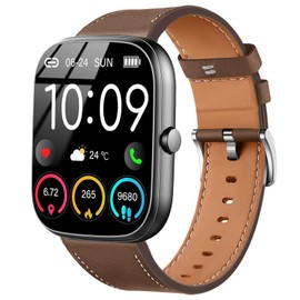 SUGARJAR Bands Compatible with IDW13/IDW16/IDW19/IDW21/IDW25/IDW26 Smart Watch Band,22mm Leather Bands for Fitpolo/gloryfit/aeac/TOOBUR/ENOMIR/Gydom/Veryfit/Faweio IDW19 Smartwatch