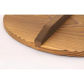 Ichihara Wood Workshop 16cm Lid Yaked Cedar Pot Lid 22147
