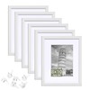 HappyHapi 8x10 Picture Frame Set of 6, 8x10 White Picture