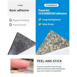 OCEANBROAD Self-Adhesive 96''x38'' Camouflage Boat Flooring Non-Slip EVA Foam Sheet Marine Grip Mat for Jon Boats Surfboard SUP Paddle Board Kayak Yacht, Camo Green