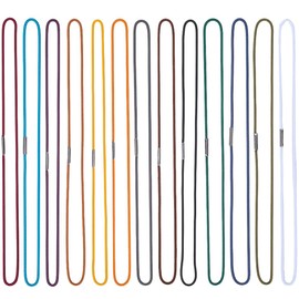 CRASPIRE 13Pcs 13 Colors 10" Elastic Bands Nylon Travelers Notebook Connecting Insert Refill Stretchy Closure Loop Vintage Spring Band Jump Strap Accessories for Scrapbook Journal Planner Trade Paper