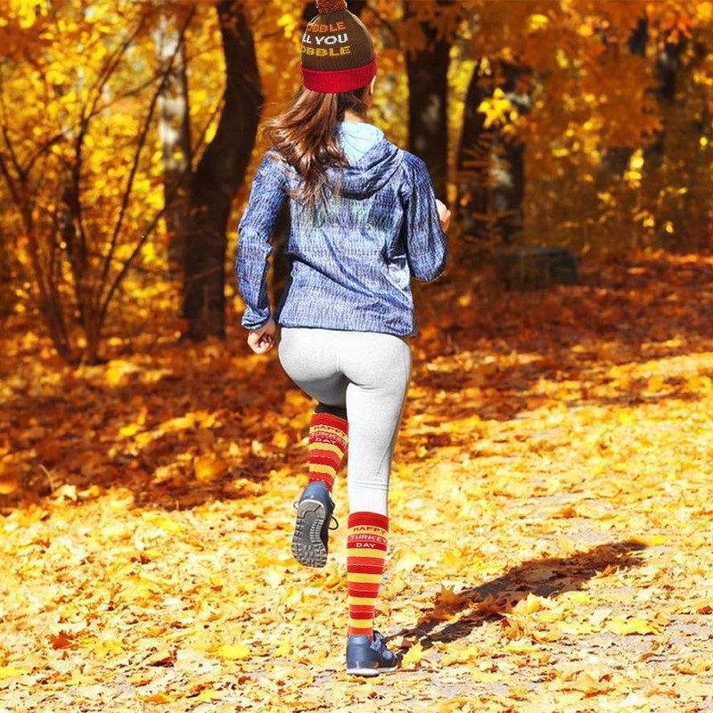 LUKBERA 6 Pcs Thanksgiving Turkey Trot Costume Set - 3