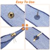 sourcing map 500pcs Brads Paper Fasteners, 8mm x 17mm Metal