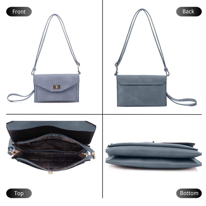 Isabelle - Portafolios Cruzada Multifuncional para Mujer, Estilo Sobre con