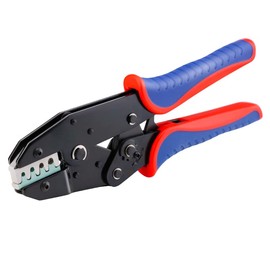 HKS Crimping Tool for Delphi APTIV Weather Pack Terminals or Metri-Pack Connectors - AWG 18-14 (1.0-2.5mm²) with Chrome-Moly Steel Wire Cutting Jaw - One Cycle Cord & Seal Crimper 25BO