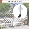 FLKQC 2" Spring Loaded Gate Caster, Single Pack TPU Wheel