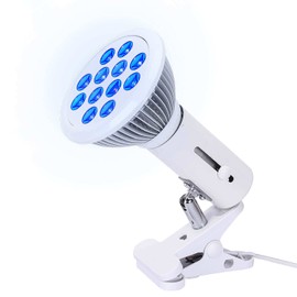 Blue Light Therapy Lamp 36W with 450nm Wavelength, Bracket Included, 12 LEDs High Irradiance, Skin Care