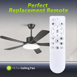 HZIME New Replacement Remote Control Compatible for Fivesun JX01-031, Orison M8029, CHANFOK 8009 A018, Zenouidle DX006 DX006-B, PrimeMall PM-THI01 PM-THI02, for UKOTF CHANFOK Ceiling Fan