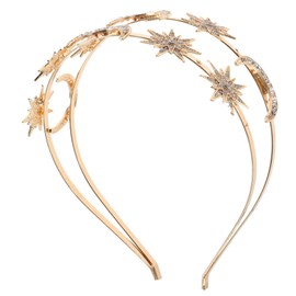 Baluue Star Moon Headband Greek Goddess Costume Tiara Bridal Crown Wedding Accessory Pageant Headpiece