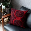 Sayan Sayang Keller Bohara Throw Pillow Case Rug 45x45 Red