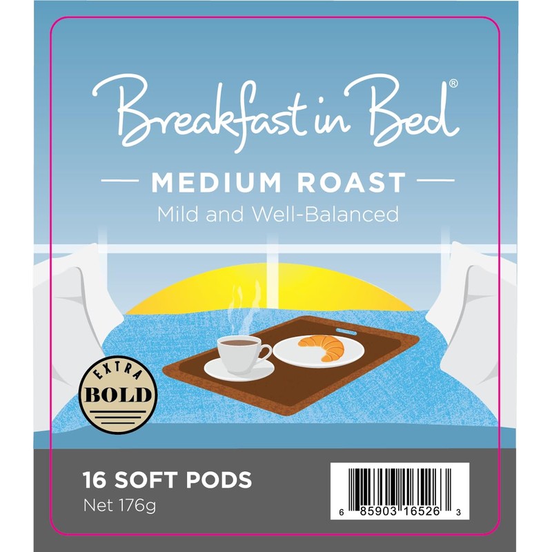 Wolfgang Puck Coffee, Breakfast in Bed Pods, 12 Gram Pods,