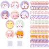 120Pcs Kids Bandages 10 Styles Cute Cartoon Bandaids Variety Pack,0.9In Round...
