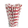 100 Pcs Disposable Straws, Biodegradable Paper Straws for Juices, Shakes,