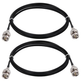 CAPChang 3G HD SDI Cable HD-SDI BNC Cable 2 Pack 3FT/1M Black RG179 Coaxial Cable for 4K 1080P 3G HD SDI Camera Monitor Video Recorder SDI to HDMI Converter Splitter Security Camera Video Recorder