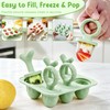 Baby Popsicle Molds Silicone 6-Cavity Ice Pop Mold for Toddlers