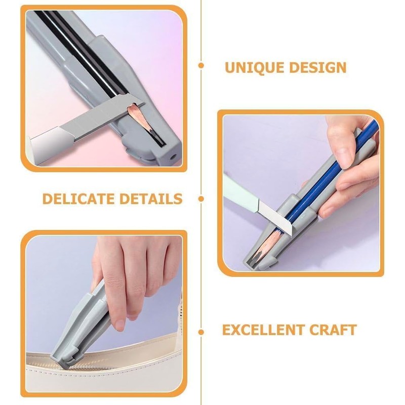 Gray 3 in 1 Eyebrow Pencil Sharpener, for Eyebrow Pencil