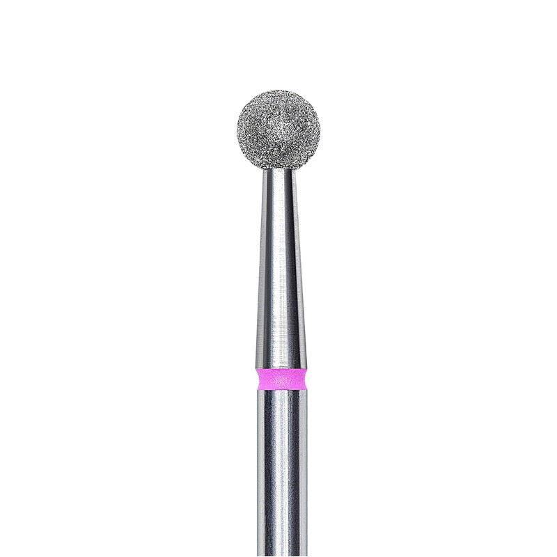 STALEKS Pro Diamond Nail Drill Bit FA01"Ball" Red (4 MM)