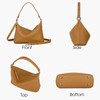 DONNAIN Genuine Leather Bags For Women Trendy Slouch Hobo Bags