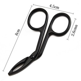 3 Piece Scissors Type Tweezers Scissors Bending Head Eyebrow Scissors Simple Scissors Tweezers Tweezers Scissors Makeup Tool Eyebrow Beard Nose Hair Multi-functional