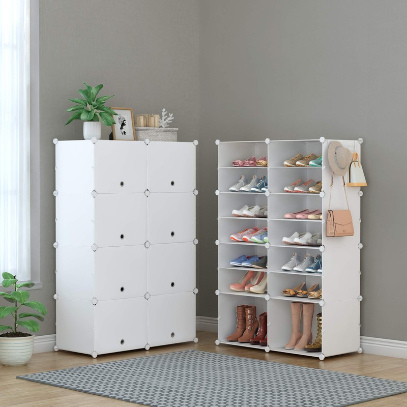 HOMIDEC Shoe Rack, 8 Tier Shoe Storage Cabinet 32 Pair