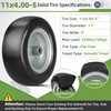 2 PCS 11x4.00-5" Lawn Mower Tires Flat Free,3/4" 5/8" 1/2"