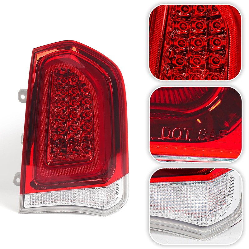 Huray Full LED Tail Light Fit for Chrysler 300/300C 2015-2023
