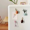 Mini Vase Magnets for Fridge 8 PCS,Small 3D Flower Plant
