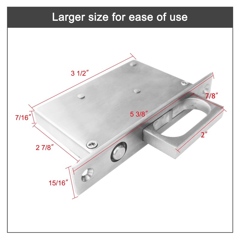 senharvest Pocket Door Edge Pull - Sliding Door Pull Handles