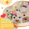 100 PCS Fuzzy Beads with Large Holes, Small Fluffy Beads