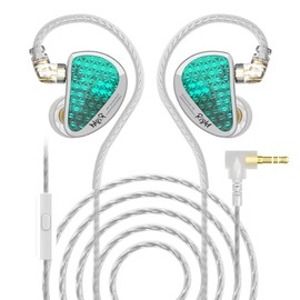 YINYOO KZ AS16 PRO 16BA IEM In-Ear Earphone In-Ear Monitor Headphone Stereo Sound Wired Earphone Headset (with Green Microphone)