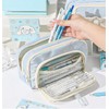 FINPAC Pencil Case, 5-Layer Large Capacity Pen Case with Drawstring,