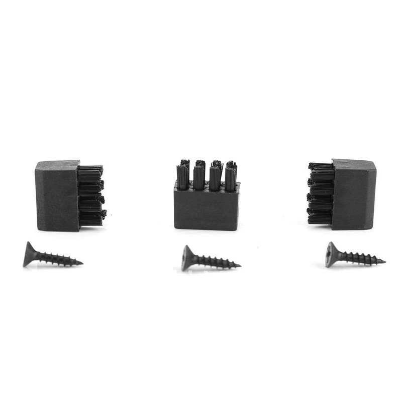 Arrow Brushes, 3-Piece Lightweight, Durable Replacement Brushes with 3-Piece Screws