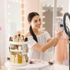 HEMTROY 360 Rotating Makeup Organizer, DIY Adjustable Cosmetics Organizer, Professional