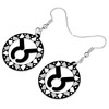 DOWAY Cute Zodiac Sign Earrings Dangle Novelty Acrylic Constellation Jewelry