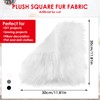 WLLHYF 12 Inches Faux Fur Fabric Squares, Area Rug Shaggy