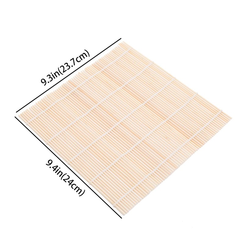 THY COLLECTIBLES Sushi Making Rolling Mat Natural Bamboo 9.5" x