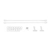 Miniature Curtain Rods 1/12 Scaled Simulation Alloy Dollhouse Double Layer