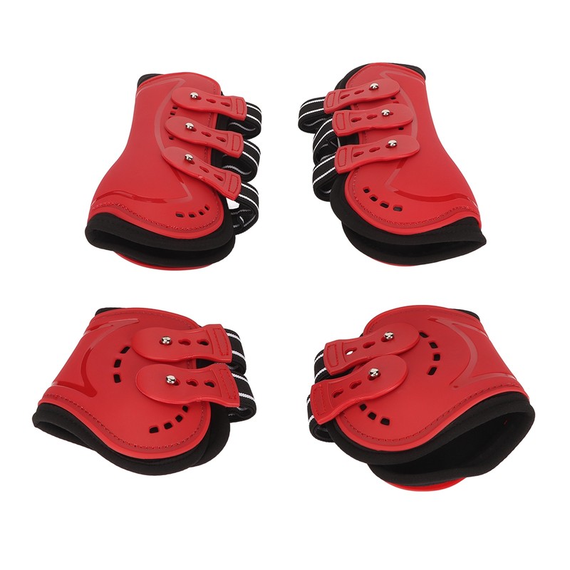 Horse Front Hind Leg Boots Breathable Impact Resistant Open Front
