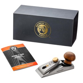 Rockler Bench Dog Small Chisel Plane - Durable Flush Plane w/Hardened Blade & Open Front - Precise Woodworking Tools for Trimming & Shaving - Perfect Craft Tools Kit w/Case
