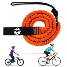 META BIKE Bicycle Tow rope for Children, 2.5M Towing System Pull Rope, Traction Rope Pull System Children & Adults, Children's Bicycle Mountain Bike E-Bike Woom MTB (Rot)