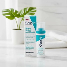 CeraVe Sérum Retinol Anti-Marcas e Imperfecciones con Retinol Encapsulado, Niacinamida y Ceramidas Esenciales, Para Piel Grasa o con Tendencia al
