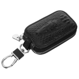 LALADEFIEE Car Key Bag Keychain Key Fob Key Cover Bag Key Holder Pouch Key Organizer Small Key Bags Key Bag for Car Keys Small Key Case Key Pouch Key Protector Bag House Key Cover Leather