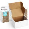 Poever Shipping Boxes 6x4x3 inches Small Mailing Boxes 50 Pack