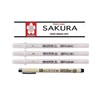 SAKURA Gelly Roll White, Bright White Pens in Case, Mix