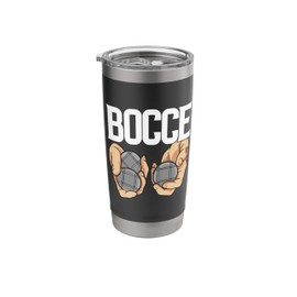 Bocce Slogan with Jack Bocci Game Bocce Ball Stainless Steel Insulated Tumbler